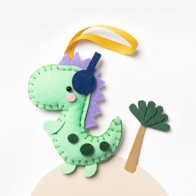 Folia Bastelset Sticken Dinosaurier – ab 8 Jahren – 142 × 92 × 19 mm