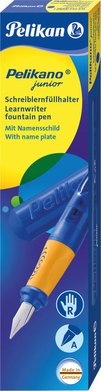 Pelikano junior – Federspitze A – für Rechtshänder – blau – Patronen