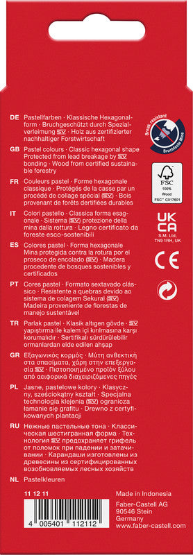 Faber-Castell Buntstifte Classic – 10 Farben, im Kartonetui, Ø 2,8 mm, sechskantig, FSC