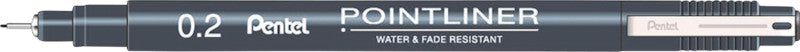 Pentel Fineliner 0,2 mm – schwarz – wasserfest