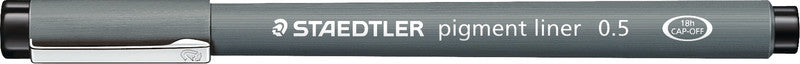 Staedtler Pigment Liner Fineliner 0,5 mm – schwarz – wasserfest, dokumentenecht