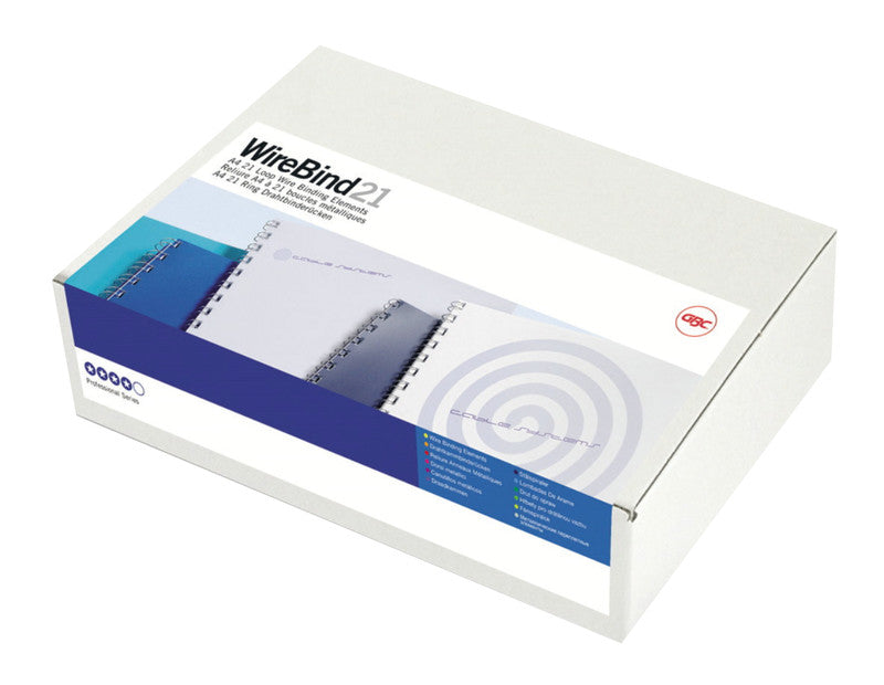 GBC Bindedisc-Ringe – für A4 – Ø 6 mm, silber, Draht – 100 Stk.