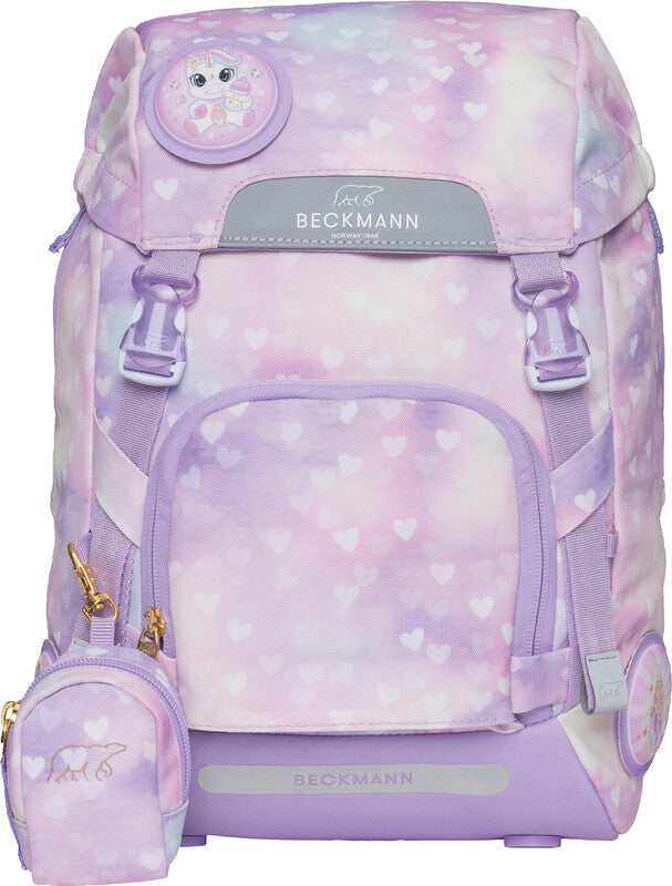 Beckmann Classic Schulrucksack – Einhorn Prinzessin Lila