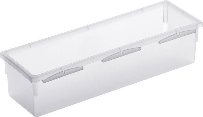 Rotho Ordnungssystem Basic – Kunststoff, transparent, 23 × 5 × 8 cm