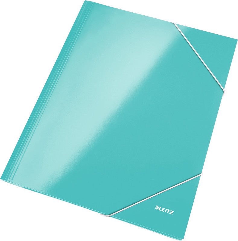 Leitz Sammelmappe für A4, Karton, Eisblau, mit Gummizug