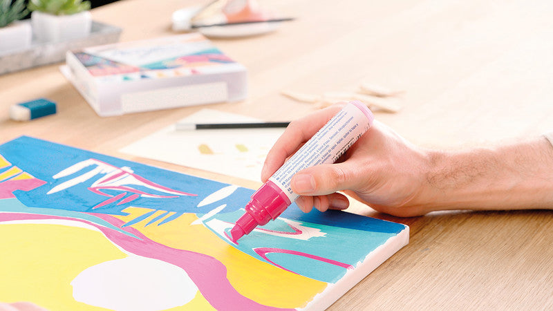 Edding Acrylmarker für Permanentmarker – sortiert, neon
