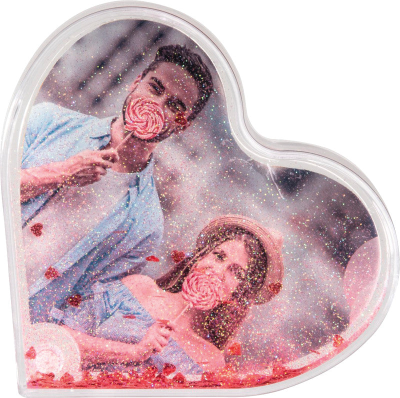 Hama Fotokugel Herz, Acryl, transparent, 9,4 × 7,6 cm