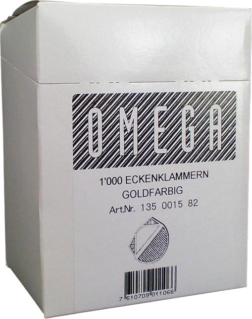 Omega Büroklammern – Metall – Gold Metallic – 1000 Stück