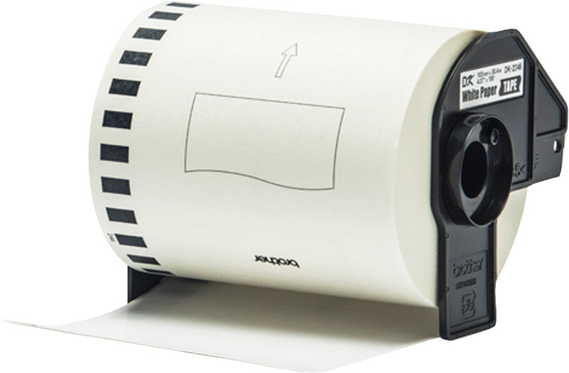 Brother Endlos-Etiketten, 103 mm × 30,5 m, weiss, Papier, permanent, für Thermo-Etikettendrucker