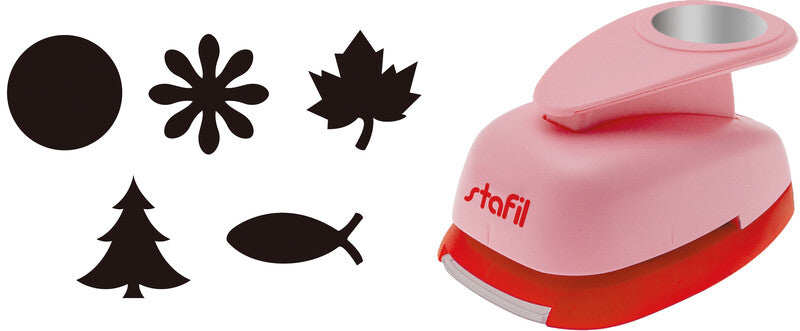 Stafil Motivstanzer Ø 33 mm, Kunststoff, Rosa