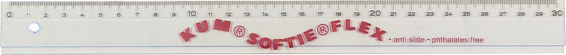 Kum Wandtafel-Lineal 30 cm – Kunststoff, transparent, flexibel, rutschfest