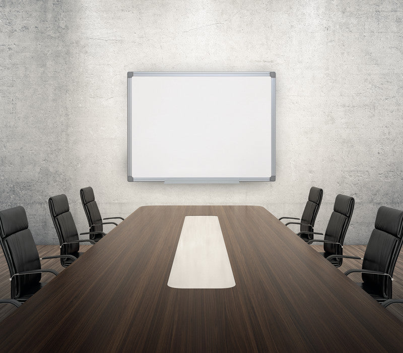 Q-Connect – Whiteboard – 150 × 100 cm, lackierter Stahl, magnetisch, Aluminiumrahmen, Wandmontage