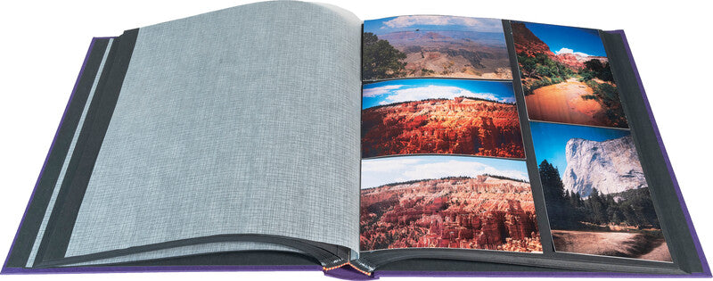 Exacompta Fotoalbum Japan – violett, mit Pergaminzwischenblättern, Karton, 290 × 320 mm