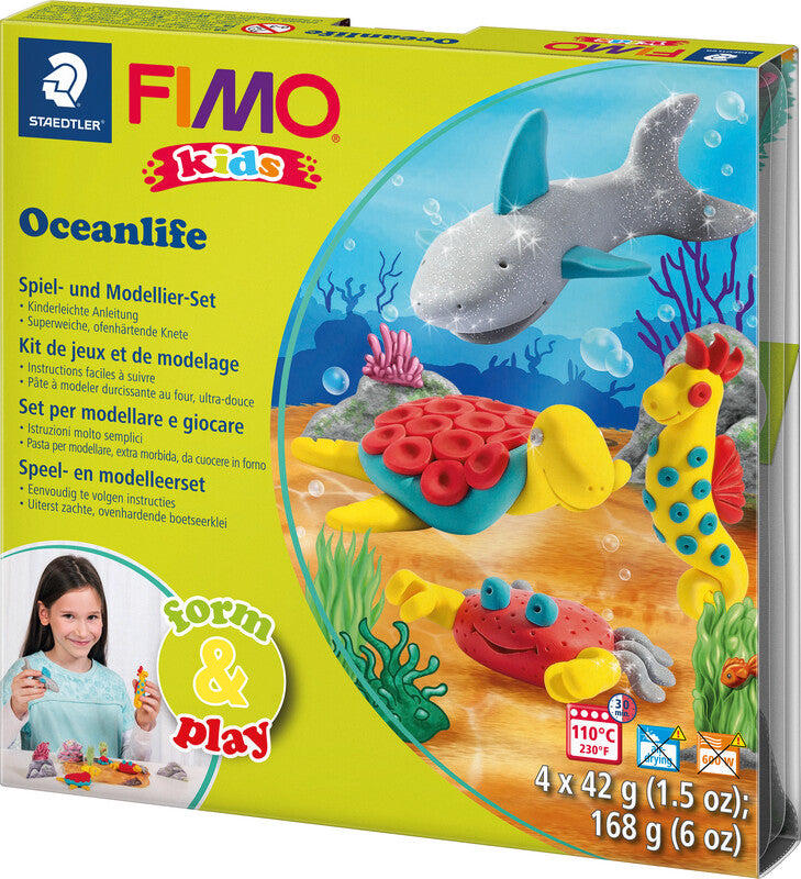 Staedtler Modelliermasse-Set Oceanlife – 4 Blöcke