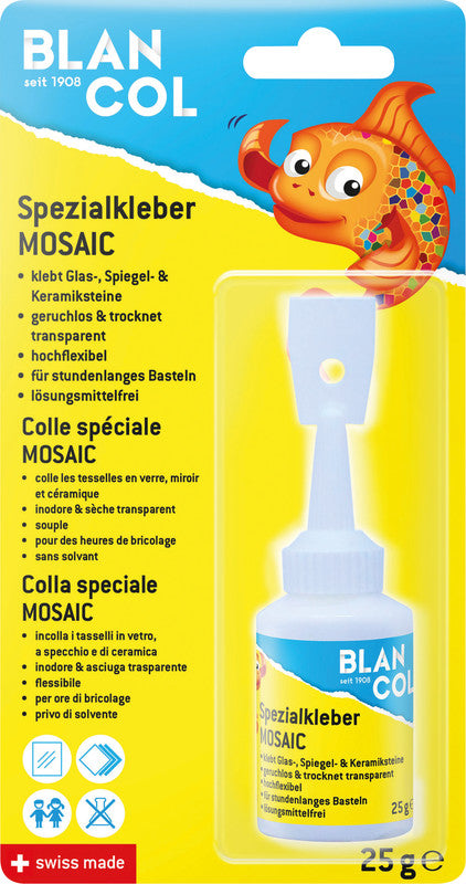 BLANCOL Alleskleber – 25 g – weiss – trocknet transparent, auswaschbar