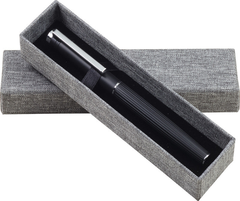 Kolma Geschenkbox für Stifte – Kunststoff (rPET), samtige Innenausstattung, grau