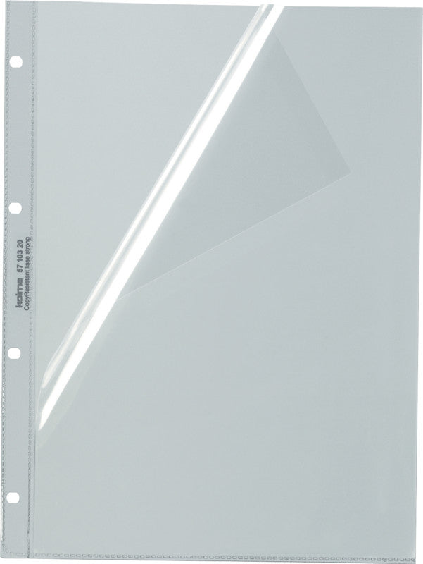 Kolma Sichtmappe A4 – 100 Hüllen, transparent, Kunststoff, glänzend, 100 µm