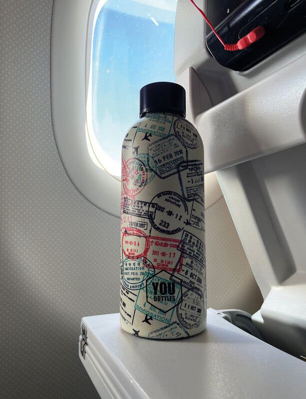 Youbottles Trinkflasche Dual – 5 dl – Edelstahl, isoliert, Schraubverschluss – Street Art World Travel