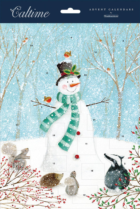 Caltime Wabendekor Schneemann, Karton, sortiert, 24,5 × 35 cm – eco:plus