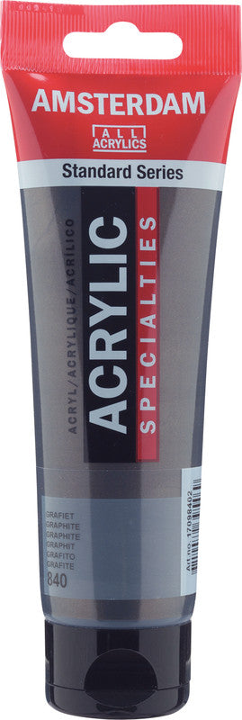 Royal Talens Amsterdam – Acrylic Standard – Acrylfarbe – Graphit, 120 ml