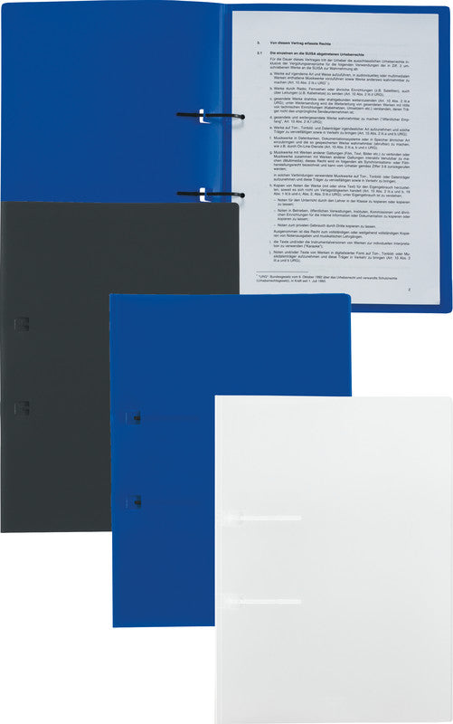 Kolma Schnellhefter – A4, Kunststoff, Blau, 2-fach Lochung