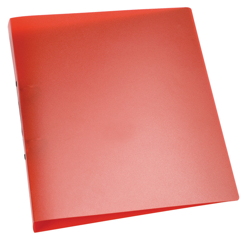 Q-connect Zeigebuch – A4 Hochformat – 2-Ring, Ø 25 mm, Rücken 30 mm – Rot, Kunststoff
