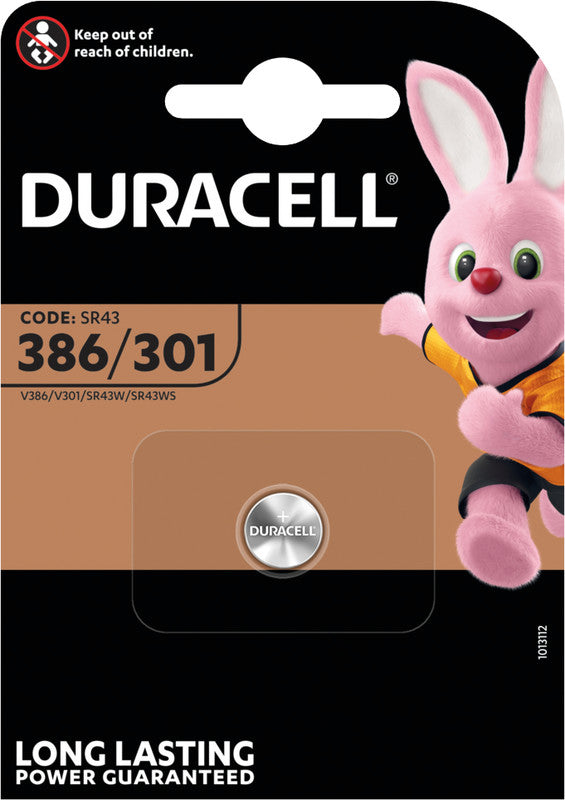 Duracell SR43 Akku 1,5 V 150 mAh 0,23 Wh – für SR43 Geräte