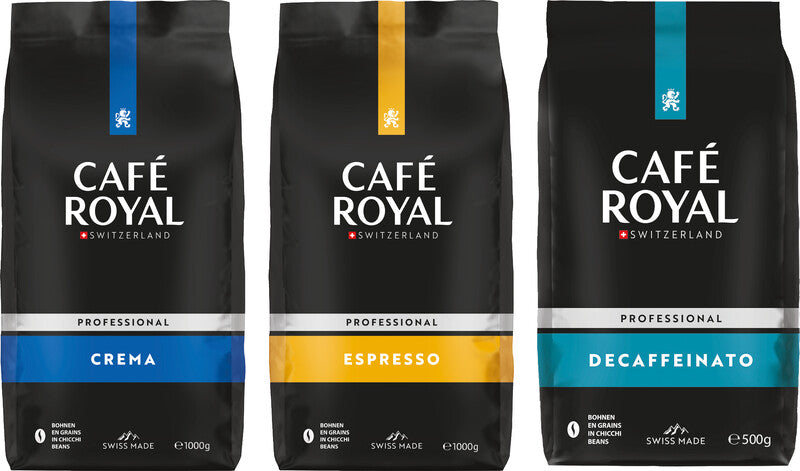 Café Royal Bohnenkaffee Espresso – 1 kg – Arabica – Röstgrad mittel – Intensität 4/5
