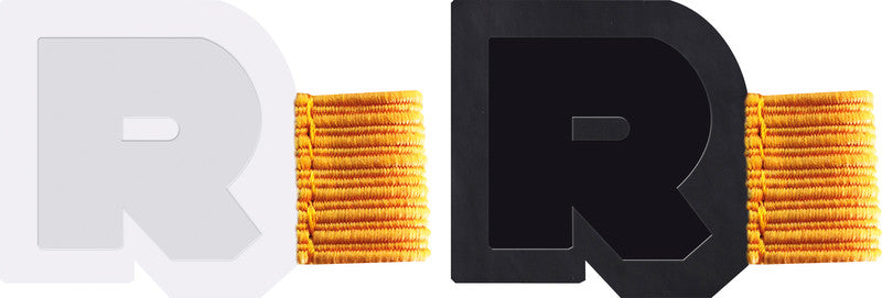Rhodia Stiftschlaufe – selbstklebend, Kunstleder, orange, 40 × 30 mm – für Blöcke, Notizbücher und Kalender