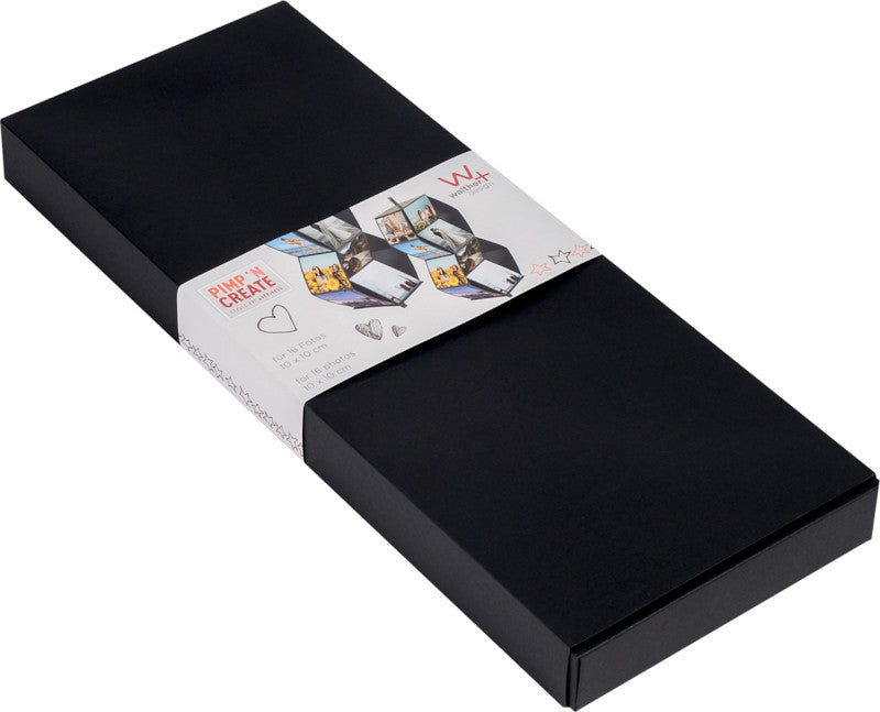 Walther Leporello – schwarz – 120 × 320 × 25 mm
