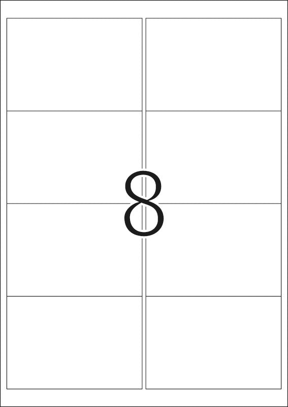 HERMA Drucketiketten, 99 mm × 68 mm, weiss, Papier, wiederablösbar, 25 Blätter (200 Etiketten)