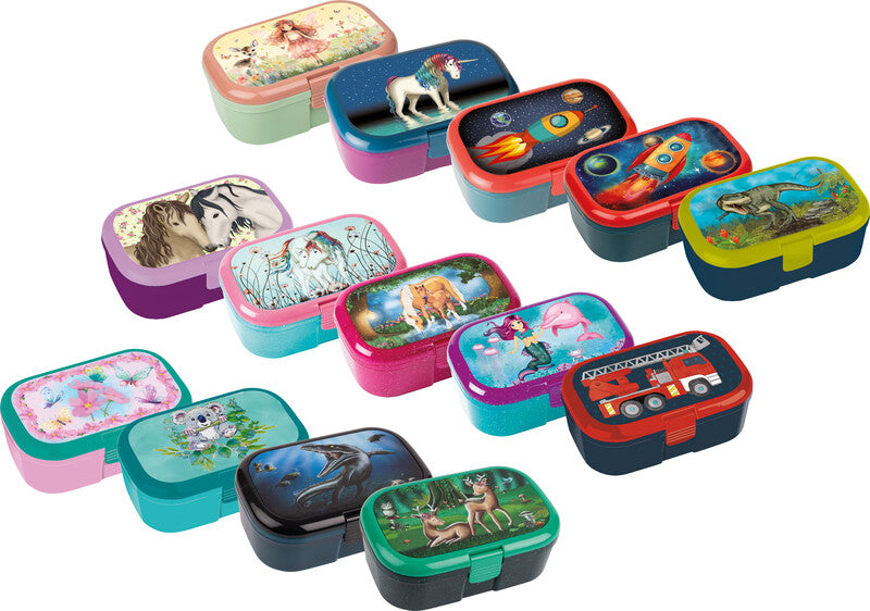Tapirella Lunchbox – 1,2 l – mit herausnehmbarem Einsatz, spülmaschinenfest – Kunststoff – mehrfarbig