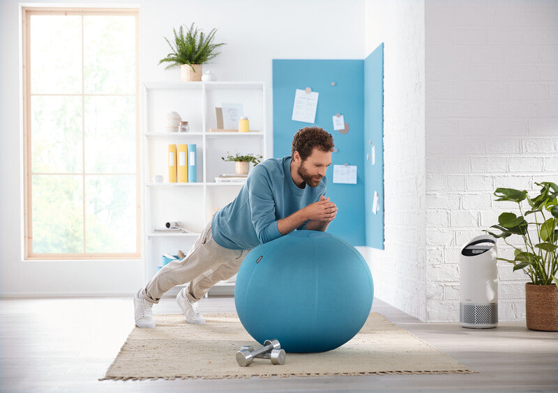 Leitz Sitzball Ergo Cosy Active – Ø 65 cm, 100 kg, sanftes Blau