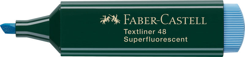 Faber-Castell Textmarker Blau – Keilspitze, 1–5 mm, nachfüllbar