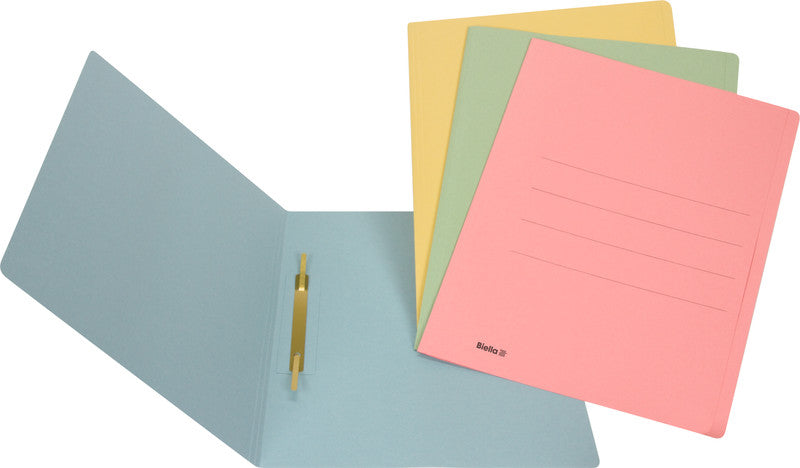 Biella Schnellhefter – A4, Karton, gelb, Heftzunge, Beschriftungslinien, 240 g/m², 1 Stk.