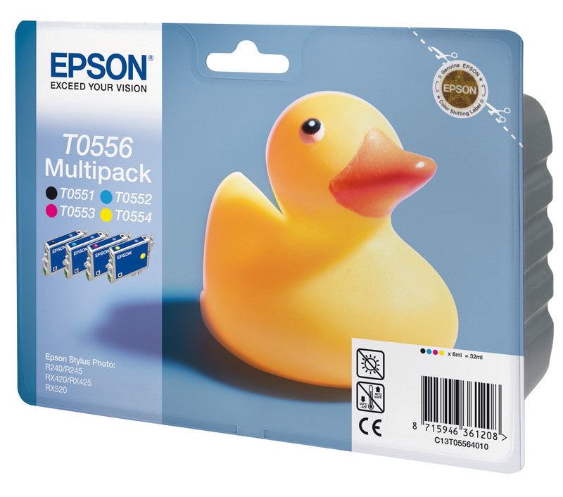 Epson Tintenpatronen-Multipack T0556, CMYK, 4er-Pack