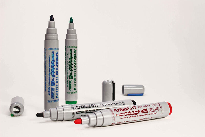 Artline Whiteboard-Marker Eco-Green EK517 – Rundspitze 3 mm – Grün – Trocken abwischbar