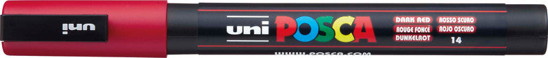 Uni-Ball Non-Permanent-Marker – Rundspitze 0,9-1,3 mm – Dunkelrot