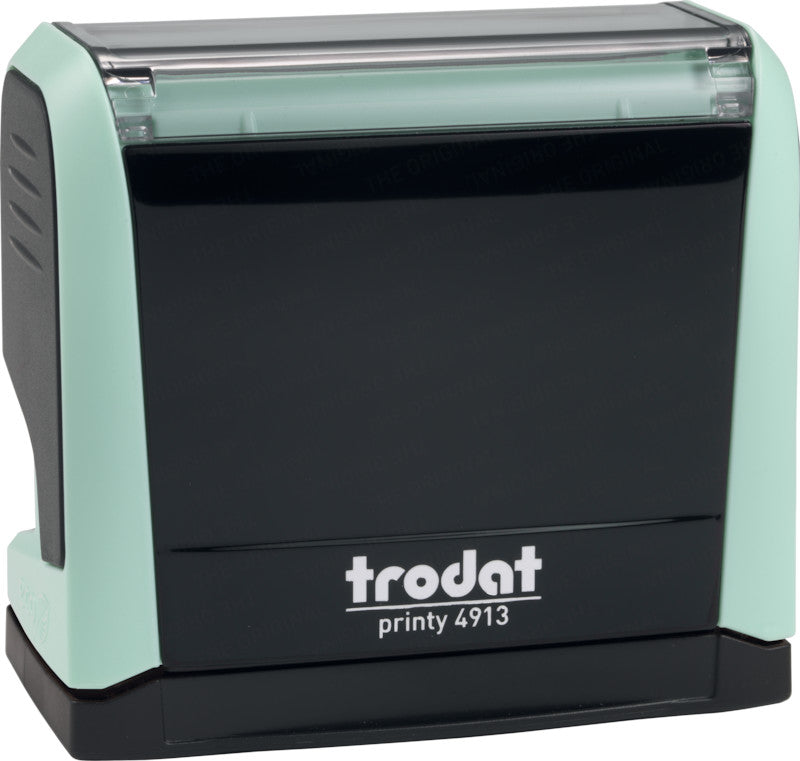 Trodat Motivstempel Printy 4913 – Text: zum Selbersetzen, selbstfärbend, Kunststoff, 58 × 22 mm