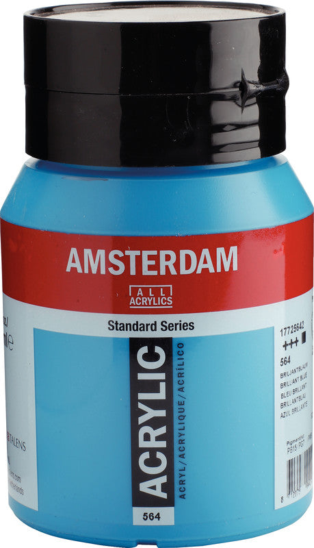 Royal Talens Amsterdam – Acryl Standard – Acrylfarbe – Brillantblau, 500 ml