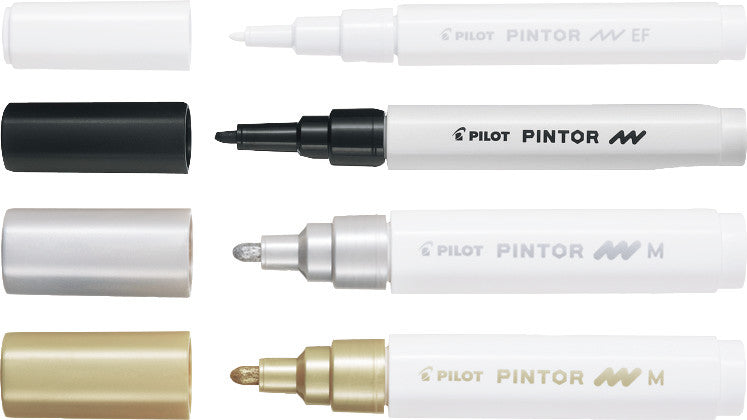 Pilot Kreativ-/Pigmentmarker – rot, 1 Stk., deckend, wasserfest – für viele Oberflächen