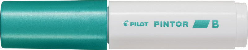 Pilot Pigment-Marker Pintor – Keilspitze 8 mm – Grün Metallic – Deckend