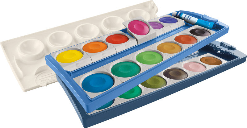 Pelikan K24 eco – Deckfarbkasten – 24 Farben, inklusive Deckweiss