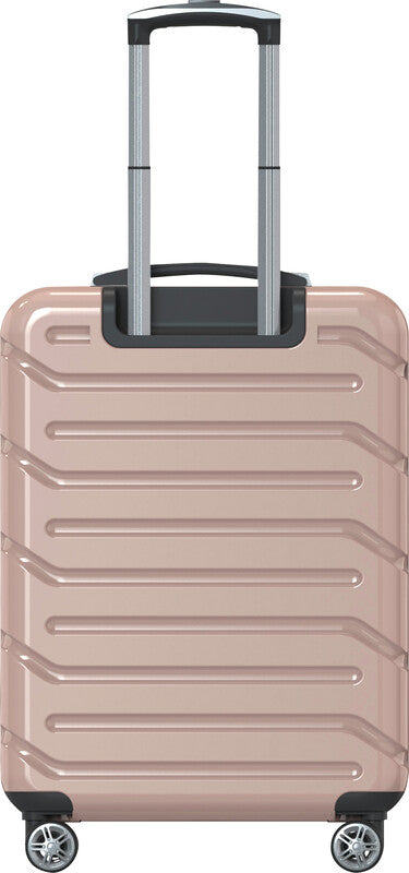 Beckmann Trolley Infinity – Hartschale PC/ABS, 4 Doppelrollen, mit TSA, champagner, 39 × 55 × 21 cm