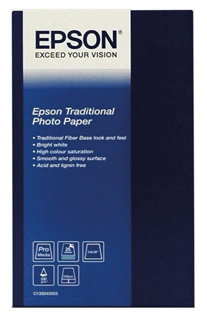 Epson Fotopapier – seidenmatt, A3+, 325 g/m², 25 Blatt – für Inkjet-Drucker