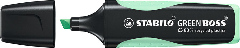 STABILO BOSS Textmarker Pastellminze – Keilspitze, 2–5 mm, nachfüllbar