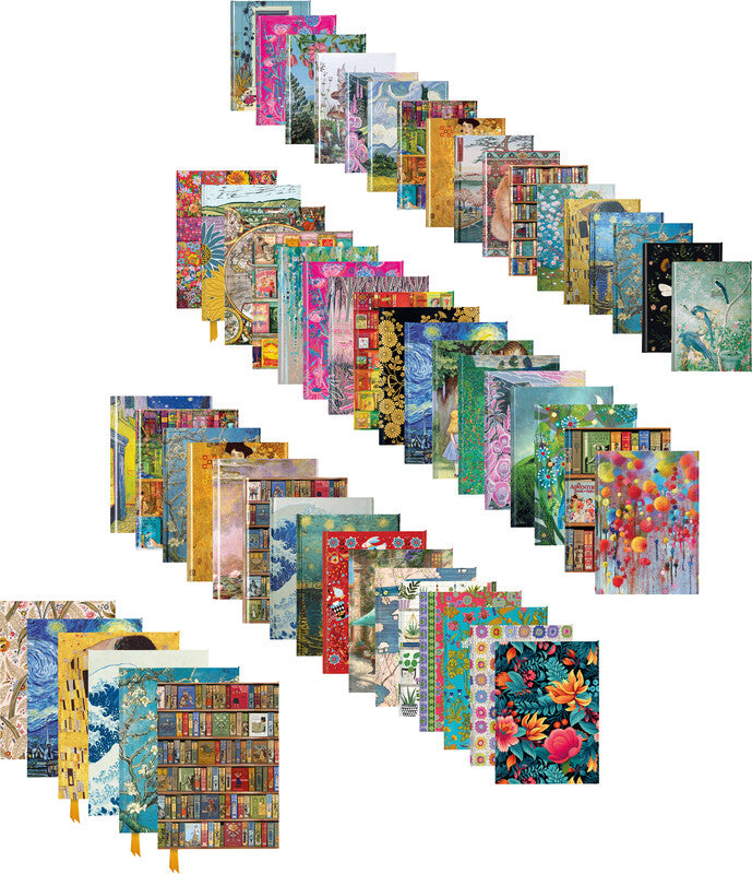 Flame tree Notizbuch A6, liniert, Hardcover, 176 Seiten, 80 g/m² – mehrfarbig