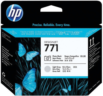 HP Value Pack Druckkopf + Tinte 771 – Foto-Schwarz/Grau, 775 ml – 2er-Set