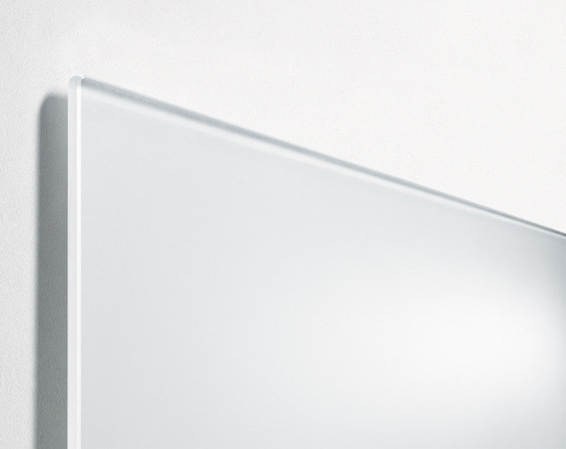 Sigel Whiteboard – 100 × 65 cm, Glas, magnetisch, Wandmontage, inkl. SuperDym-Magnetwürfel, Montagesatz