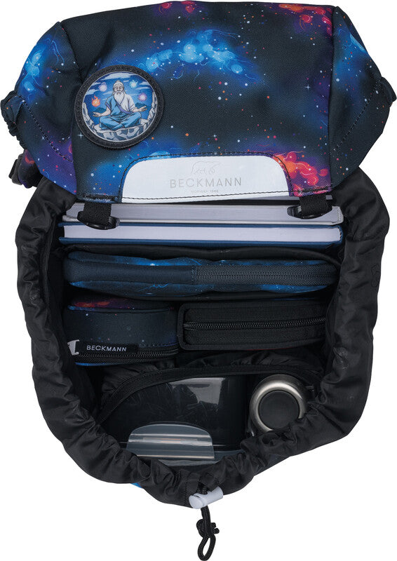 Beckmann Classic Schulrucksack – Ninja Elements – 24,0×37,0×25,0 cm – aus recycelten PET-Flaschen hergestellt